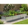NONE Fioriera rialzata in acciaio 320x80x45 cm / Vaso da giardino. Questo moderno fioriera in acciaio è robusto e durevole. È adatto per coltivare fiori, verdure e coriandolo sul tuo patio o balcone.