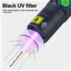 VASTFIRE Torcia UV Portatile Mini con Luce Nera Pura 365nm, Ricaricabile USB-C, Piccola Torcia Ultravioletta, Lampada Rilevatore Viola Compatta per Ispezione Macchie di Urina di Animali Domestici (Cani e