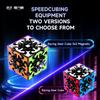 NONE Nuovo Qiyi Racing Gear Cube 3x3 Magic Cube senza adesivi, puzzle professionale per bambini, regalo per bambini, Cubo Mágico Gear Cube