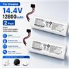 Batteria di ricambio originale da 12800mAh per aspirapolvere robotico Dreame D9 F9 L10 Pro Plus RLS3 RLS5 RLS5L RLS5D, 14.4V