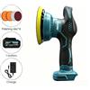 Mamidw Lucidatrice Roto-Orbitale a Batteria 5000 RPM, Lucidatrice Eccentrica a Velocità Variabile Delicata sulla Vernice Auto, Kit Completo con Batteria Makita 18V per Lucidatura Auto e Finitura Superfici