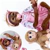 NONE Bambole Reborn a Forma di Scimmia 20 Pollici, Bambole Reborn Realistiche Fatte a Mano in Vinile 50cm, Bambole Reborn con Corpo in Tessuto Morbido, Regalo di Natale (Bambole Reborn a Forma di Scimmia