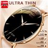 ChiBear Smartwatch Ultra-Sottile AMOLED per Donne con Display Always-On, Torcia LED, Braccialetto alla Moda, Chiamate BT, Monitoraggio della Salute