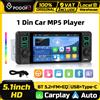 podofo Autoradio Podofo 1 Din MP5 con Schermo Touch da 5,1 Pollici, Mirror Link, Lettore Multimediale Video, BT, EQ, Radio FM Stereo, Sistema Intelligente per Auto
