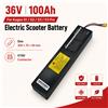 NONE Batteria di Ricambio 36V 100Ah per Monopattino Elettrico Kugoo S1 S2 S3 S3 Pro, Pacco Batteria ad Alta Capacità 100000mAh con BMS