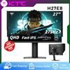 KTC Monitor da Gaming KTC H27E8 27" QHD Fast IPS 240Hz Overclock 275Hz 1ms MPRT HDR400 100% sRGB 123% Adobe RGB Compatibile FreeSync G-Sync Supporto Ergonomico Regolabile in Altezza Girevole Inclinabile