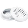 uxcell 10 prese d'aria circolari da 35 mm, in acciaio inox, con foro a rete, per mobili da cucina e bagno, colore: bianco