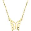 Sofia Milani - Collana da Donna in Argento 925 - Ciondolo a Farfalla