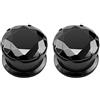 ZeSen Jewelry Nero CZ Orecchio Flesch Tunnel Acciaio Inossidabile Tappi per Piercing all'Orecchio Estensori Expander Gauges