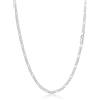 Silvora Collana Catena Argento 925 Uomo, 3mm/5mm Collana Uomo Argento Lunga 36-71cm, Catenina Cubana Figaro Ragazzo Necklace for Men HipHop Idee Regalo per Compleanno Anniversario Natale