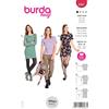 burdastyle Burda Style B6087 - Cartamodello per maglietta, tunica o vestito da donna