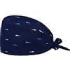 TENDYCOCO Cappello Chirurgico Unisex Stampa Squalo in Cotone Traspirante Assorbente Sudore per Medici Infermieri E Parrucchieri con Taglia Adatta