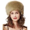 BEAUTELICATE Donna Cappello in Pelliccia Sintetica Cosacco Cappello Invernale Ecopelliccia Berretto Stile Russo Cadlo