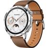 Huawei WATCH GT4 46mm CLASSIC BROWN LEATHER STRAP | Fino a 2 settimane di durata della batteria, monitoraggio della salute con analisi dell'aritmia a onde impulsive