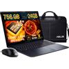 ASUS ExpertBook B3 G2, Ryzen AI 7, 24GB RAM, 756GB SSD, 16 Alluminio | Scocca 100% Alluminio - Win 11 Pro - Mouse USB + Borsa ASUS originali - Lic. Antivirus K in omaggio - Tastierino Numerico