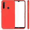 Generico Custodia Compatibile con XIAOMI REDMI NOTE 8T / M1908C3XG M1908C3XC schermo display lcd 6.3 COVER case GEL SILICONE protezione flessibile antiurto antigraffio SLIM matte MORBIDA TPU (Arancione)