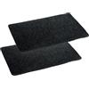 Astra Zerbino interno antracite antisdrucciolo - zerbino 50x80 cm set di 2 idrorepellenti - zerbino Rib Line resistente e antistatico