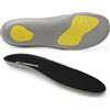 riemot Solette per Scarpe Comfort - Solette Ammortizzanti, Inserti Ammortizzanti per lo Sport, la Camminata, il Lavoro, Solette Anti Odore e Anti Sudore Nero 45 EU