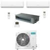 Hisense Climatizzatore Condizionatore Hisense R32 Trial Split Inverter Hi Comfort Wifi più Canalizzabile 9000 + 9000 + 12000 BTU con U.E. 3AMW52U4RJC Classe A++/A+