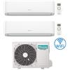 Hisense Climatizzatore Condizionatore Hisense New Comfort con Wifi R32 Dual Split Inverter 7000 + 9000 BTU con U.E. 2AMW52U4RXC Classe A++/A+