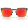 Oakley Occhiali da Sole OO9533 953302 HSTN SQ Grigio Fumo Opaco/Prizm Ruby Unisex 54/21/142