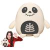 POPOYU Cuscino a forma di scheletro per Halloween, peluche, 30 cm, bambola di peluche, Halloween Squishmallows, decorazione per la casa, regalo di compleanno, giocattolo imbottito per bambini, ragazze e