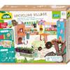 Lena 42830 Eco Upcycling Kit Fai Da Te Village Di Carta e Articoli Per La Casa, Set Da Gioco e Adesivo Per Ragazzi e Ragazze, Artigianato Per Bambini Dai 6 Anni in Su, Medio