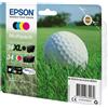 Epson 34 Multipack - Confezione da 4 - nero, giallo, ciano, magenta - originale - cartuccia d'inchiostro - per WorkForce Pro WF-3720, WF-3720DWF, WF-3725DWF