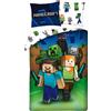 Halantex SP. z.o.o. Lenzuola di cotone Minecraft - Attacco