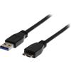 Deltaco Cavo USB 3.0 DELTACO, spina tipo A - spina tipo Micro B, 2 m, nero