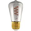Eglo LED lampadina a spirale Edison ST48 4W E27 vetro fumé 100lm bianco extra caldo 2000K DIMMABILE