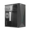 Nuwo Case PC Micro-ATX IK150 Mini-Tower con Alimentatore 500W | Mini-ITX | USB 3.0 | Nero