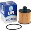 UFI Filters, Filtro Olio per Ricambio 25.083.00, Adatto a Auto, Applicabile su Diversi Modelli Alfa Romeo, Fiat, Jeep, Lancia, Opel, Suzuki e Vauxhall