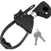 EUFAB Strap supporto telaio corto Ø 25 + 30 mm, nero/argento