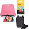 KODAK Step Stampante fotografica wireless portatile con tecnologia ZINK Zero Ink (Rosa) Pacchetto viaggio