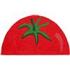 Fisura - Zerbino ingresso casa "Tomate" in fibra di cocco con base antiscivolo in PVC, tappeto rosso a forma di pomodoro, zerbino divertente dipinto a mano, 70 x 40 cm