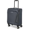 travelite valigia a mano con 4 rotelle per Condor + Ryanair, serratura a combinazione integrata, trolley morbido superleggero con funzione di aggancio, 55x40x20 cm, 37 l, 1,9 kg