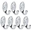 RICOO Appendiabiti da Parete Moderno MH014-S7 Design Elegante per Camera da Letto Cucina e Bagno Set di 7 Ganci Argento