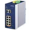 Planet PLANET DIN-Rail L2+/L3 Manageable Gestito L2+ Gigabit Ethernet (10/100/1000) Supporto Power over Ethernet (PoE) Alluminio, Blu IGS-10020HPT-U