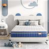 SweetNight Materasso Singolo 135x190 Rigido, Materasso Memory Molle Insacchettate, Traspirante ed Ergonomia, Grado di Rigidità H4, Altezza 20 cm, 7 Zone