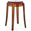 Kartell Charles Ghost, Set 2 sgabelli, H 46 cm, Ambra