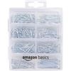 Amazon Basics kit di 550 chiodi assortiti - comprende chiodi per finitura, da carpentiere, chiodi comuni, senza testa e per appendere quadri