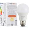 Amazon Basics Lampadina LED intelligente, dimmerabile, attacco E27, bianco caldo, 8W (60W Equivalent), compatibile solo con Alexa, 1 confezione