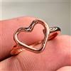 Artisan India Anello di guarigione minimalista di design in rame massiccio, fatto a mano, u...