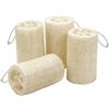 Cjytdkj Spugna luffa, 4 pezzi, 10 cm, spugna naturale di luffa e cetriolo | Spugna per il corpo, spugna naturale per la cura del corpo, cucina, bagno, scrubber e sapone di luffa