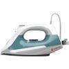 SINGER Steam Choice 1.0 Ferro da stiro a secco e a vapore Piastra in Ceramica 2200 W Colore acqua, Bianco