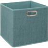 5 five simply smart Five - Scatola portaoggetti blu petrolio melange 31 x 31 x 31 cm