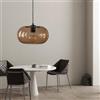 MyLjp Lampada A Sospensione In Vetro Tavolo Da Pranzo Lampadario Moderno Sfera Design Palle Vetro Creativa Altezza Regolabile Decorazione D'interni Soggiorno Sala Pranzo Lampada Bar(Coffee)
