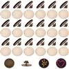 GOMAKERER 18 set Base per Spilla, Kit La Realizzazione di Spille In Ferro con Base A Cupola per Ricamo Base Piatti e Rotondi Forniture per La Creazione di Gioielli e Accessori per La Decorazione