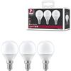 Paulmann Standard LED 230V a gocce, confezione da 3, E14 5,5 W 2700 K Opale | Design compatto, Temperatura del colore 2700K, luce che non affatica gli occhi, 3x470 lm